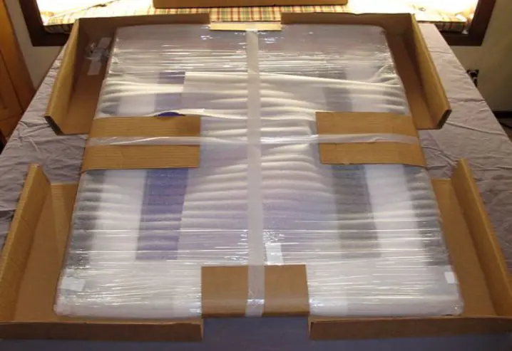 بسته بندی آینه و شیشه بزرگ قدی