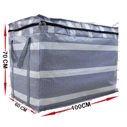 ساک گونی زیپدار طول 100 عرض 60 ارتفاع 70